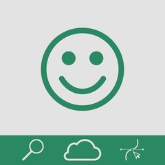 Smile icon stock vector illustration flat design