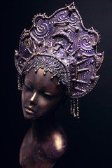 Bronze female statue