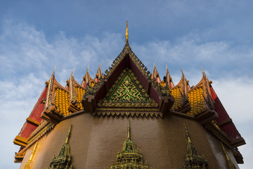 Fototapeta na wymiar Beautiful Thai traditional buddha pagoda