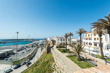 Port in Tarifa leading to Morroco,Spain