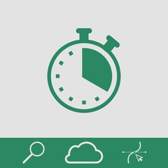 clock icon stock vector illustration flat design