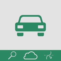car icon stock vector illustration flat design