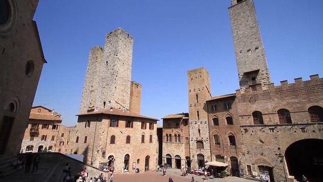 San Gimignano, medieval village famous as the Town of Fine Towers, Tuscany, Italy