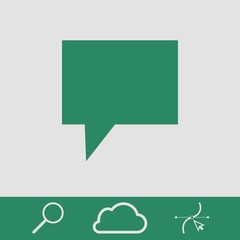 Speech Bubbles Icon. Chat pictogram icon stock vector illustration