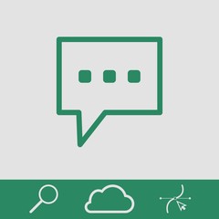 Speech Bubbles Icon. Chat pictogram icon stock vector illustration