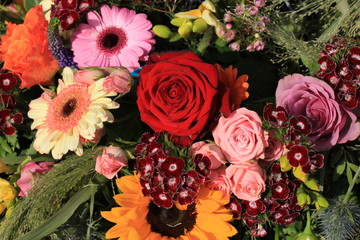 Colorful wedding flowers