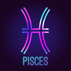 Fototapeta premium Fishes, zodiac sign