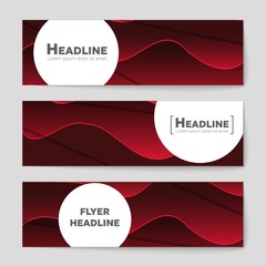 Obraz premium Abstract vector layout background set. For art template design, list, page, mockup brochure theme style, banner, idea, cover, booklet, print, flyer, book, blank, card, ad, sign, sheet,, a4.
