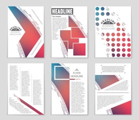 Abstract vector layout background set. For art template design, list, page, mockup brochure theme style, banner, idea, cover, booklet, print, flyer, book, blank, card, ad, sign, sheet,, a4