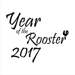 Fototapeta na wymiar Red rooster 2017