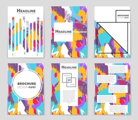 Abstract vector layout background set. For art template design, list, front page, mockup brochure theme style, banner, idea, cover, booklet, print, flyer, book, blank, card, ad, sign, sheet,, a4