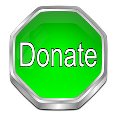 Donate Button - 3D illustration