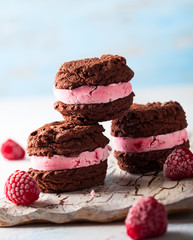 Ice cream cookies sandwiches