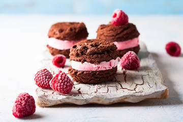 Ice cream cookies sandwiches
