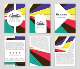 Abstract vector layout background set. For art template design, list, front page, mockup brochure theme style, banner, idea, cover, booklet, print, flyer, book, blank, card, ad, sign, sheet,, a4