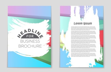 Fototapeta premium Abstract vector layout background set. For art template design, list, front page, mockup brochure theme style, banner, idea, cover, booklet, print, flyer, book, blank, card, ad, sign, sheet,, a4