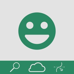 Smile icon stock vector illustration flat design