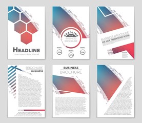 Abstract vector layout background set. For art template design, list, page, mockup brochure theme style, banner, idea, cover, booklet, print, flyer, book, blank, card, ad, sign, sheet,, a4