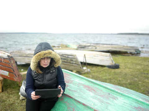 Woman With Tablet