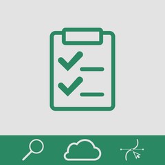 checklist  icon stock vector illustration flat design