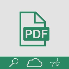 pdf icon stock vector illustration flat design