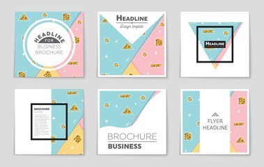 Abstract vector layout background set. For art template design, list, front page, mockup brochure theme style, banner, idea, cover, booklet, print, flyer, book, blank, card, ad, sign, sheet,, a4