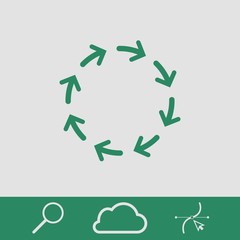 arrows icon stock vector illustration flat design