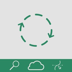 arrows icon stock vector illustration flat design