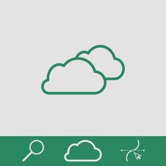 cloud icon stock vector illustration flat design