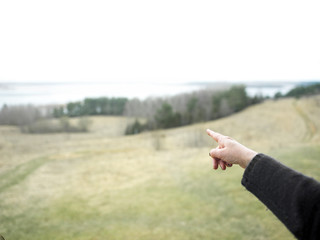 Female Hand Pointing