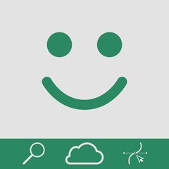 Smile icon stock vector illustration flat design