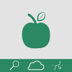 apple icon stock vector illustration flat design