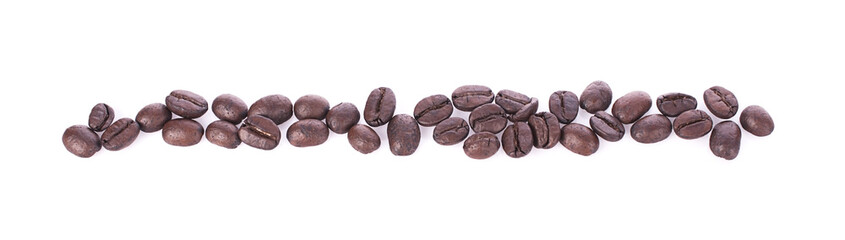 coffee beans isolated on white background