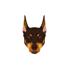 Doberman Pinscher dog vector