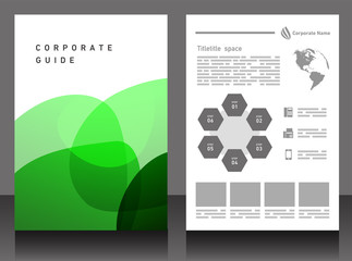 Obraz premium パンフレット・テンプレート・素材