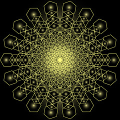 Abstract shape pattern