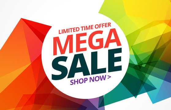 awsome colorful sale banner design with offer details