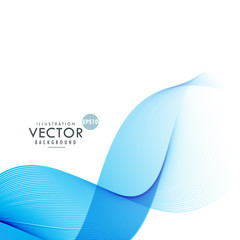 elegant blue flowing wave background