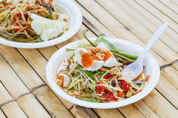 papaya salad ,somtam thai food