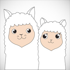 Nursing Animal Lover Cartoon in the merciful concept for the embracement sign. Vector and Illustration, EPS 10