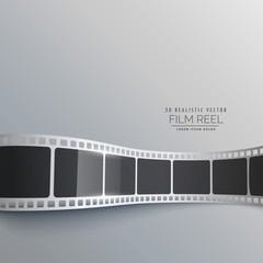 Fototapeta premium 3d film strip vector background design