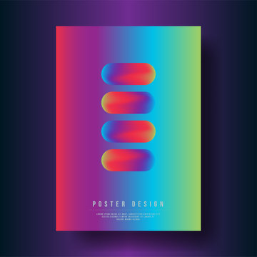 Abstract Colorful Gradient Geometric Shapes Cover Design layout for banners, wallpaper, flyers, invitation, posters, brochure, voucher discount - Vector illustration template
