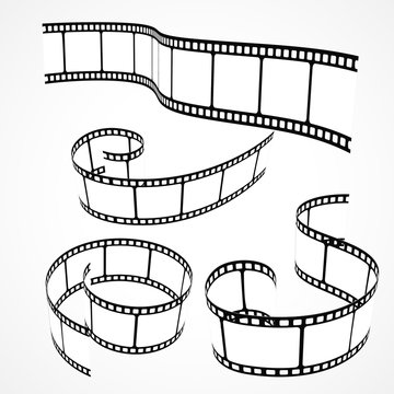 collection of 3d film strips