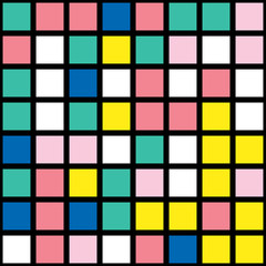 Colorful bold bright seamless pattern