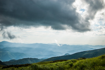 a Sunny day in the mountains