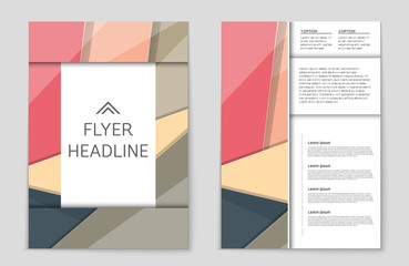 Abstract vector layout background set. For art template design, list, front page, mockup brochure theme style, banner, idea, cover, booklet, print, flyer, book, blank, card, ad, sign, sheet,, a4