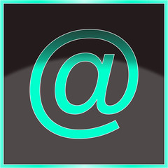 Obraz premium Mail At icon, vector