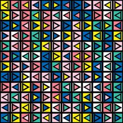 Colorful bold bright seamless pattern