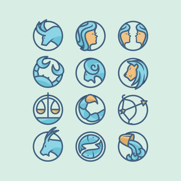 Zodiac Icon Set