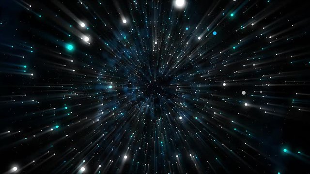 Space background star zoom